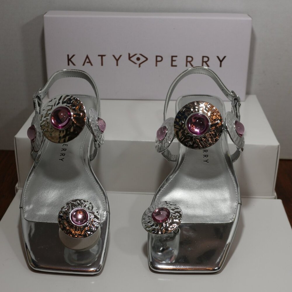 New In Box, Katy Perry’s The Camie Stone Silver Sandal.